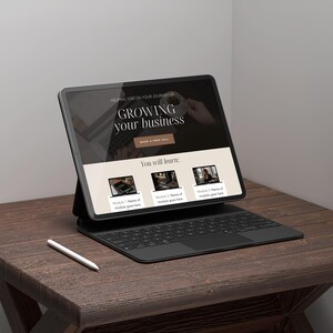 Coach website Canva Template for Coach Landing Page Website Business Coach Website Canva Sales Page Template Coaching Website Design Canva