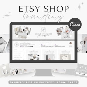 Etsy Shop Banner Kit Etsy Shop Templates Etsy Shop Branding Kit Etsy Shop Bundle Etsy Canva Banners Etsy Store Canva Templates Etsy design