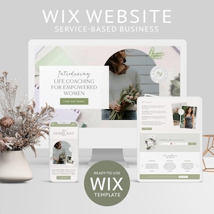 Wix-websitesjabloon Servicebedrijf Coachingwebsite Life Coach Business Coach Wix-blog Wix e-commercewebsite Wix-websiteontwerp Landing