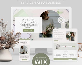 Wix Website-Vorlage Service Business Coaching Website Life Coach Business Coach Wix Blog Wix E-Kommerz-Website Wix Website-Design Landing