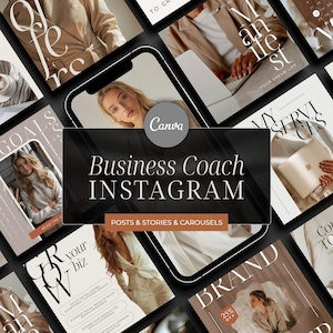 Coaching Instagram Post Social Media Coach Template Business Coach Instagram template Digital Marketing Agency Finance coach Marketing posts