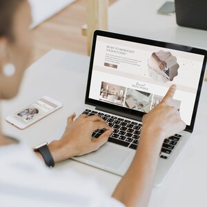 Coaching Business Template Bundle Online business All in One Bundle Wix Website Template Canva website Branding Kit Coach Marketing Template