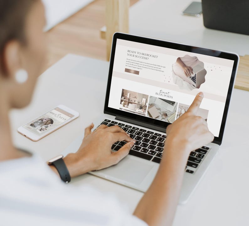 Coaching Business Template Bundle Online business All in One Bundle Wix Website Template Canva website Branding Kit Coach Marketing Template