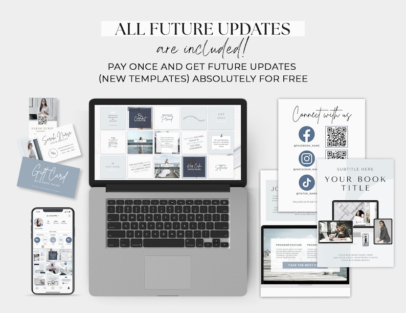 Branding Package Business Templates Canva DIY Branding Kit Instagram Bundle Branding Design Template Social media Canva Template Bundle