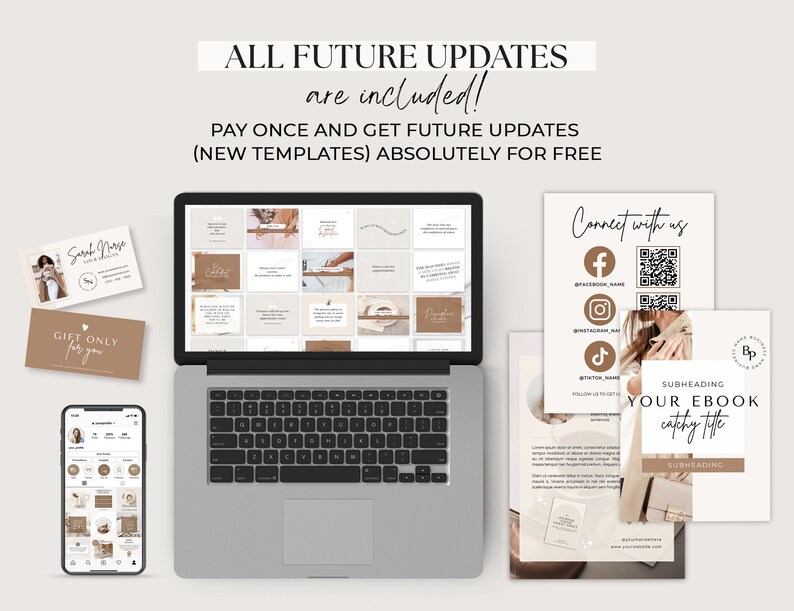 Business branding design kit Business templates Business branding package Business bundle Small business templates Social media templates