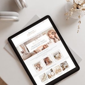 Wix Theme Boutique Website Template Wix Ecommerce Template Fashion Website Template Ecommerce Website Shopping website Premade wix website