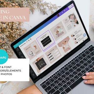 Instagram Bundle Pink Instagram Post Templates Minimal Boho Instagram Instagram Templates Kit Beauty Social Media Template Canva Blogger