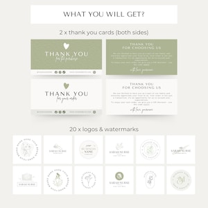 Etsy Shop Kit Etsy Banners Templates Etsy Store Banner Etsy Shop Branding Kit Etsy Shop Bundle Etsy Canva Banners Canva Templates Green