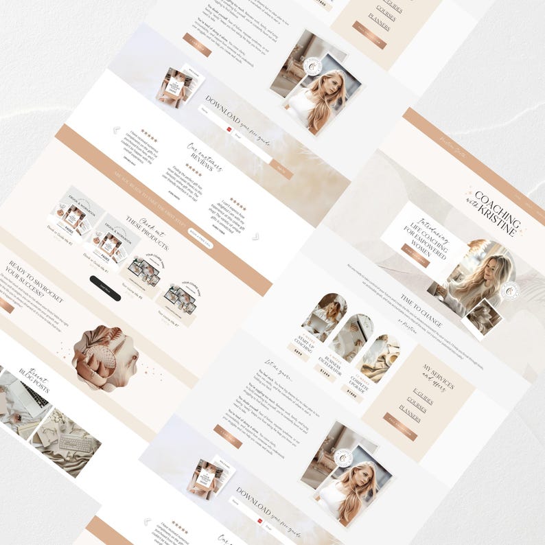 Coaching Wix Website Template Wix Website Design Wix Ecommerce Wix Shop Wix Online Shop Wix Service business Wix consulting Wix booking Boho