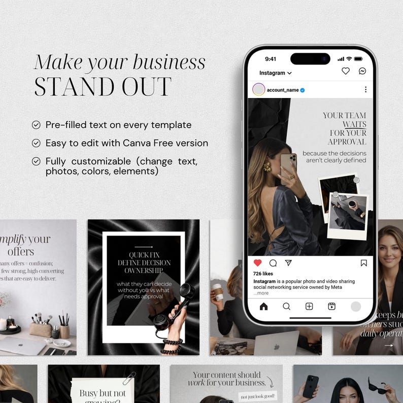 Neutral Carousel Templates Instagram Editable Aesthetic Canva Carousel ...