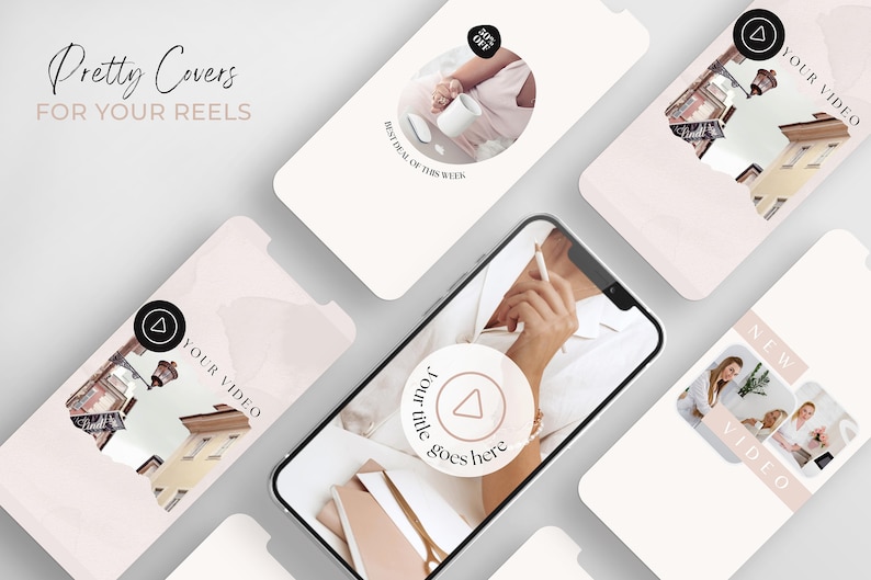 Instagram Bundle Pink Instagram Post Templates Minimal Boho Instagram Instagram Templates Kit Beauty Social Media Template Canva Blogger