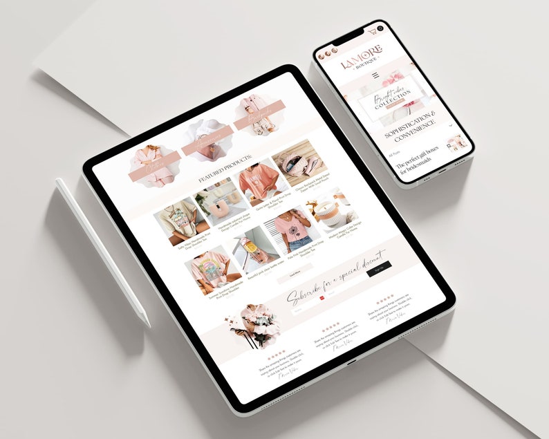 E-commerce website Wix website Template Wix website design Online store Online shop template Wix Template Wix Theme Wix Layout Wix Shop Pink