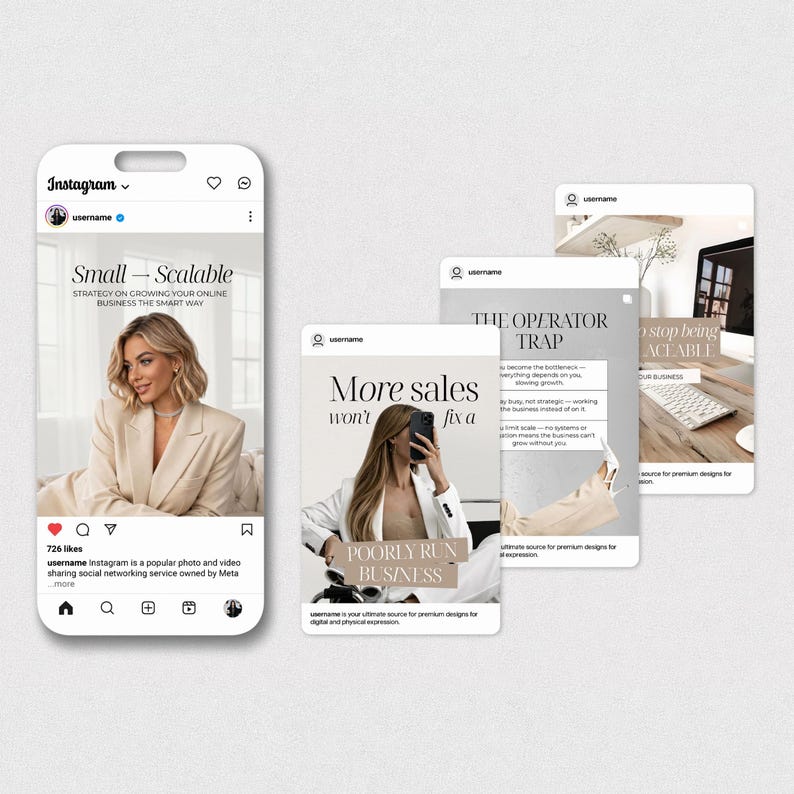 Coaching Instagram templates for Canva Digital Marketer Instagram templates Business coach Instagram coach Personal brand Entrepreneur posts