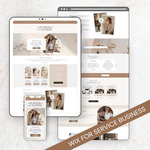 Wix Website Template for Social Media Manager Agency Small Businesses Coach Modern Minimalist Design Wix Coaching website ecommerce