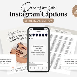 Instagram Caption Esthetician Social Media Caption Nurse Injector Instagram Posts Prewritten Aesthetic Practitioner Captions Done for you