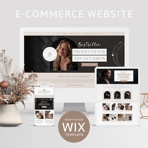 Website Template Ecommerce WIX Website Template WIX Aesthetic Website Landing Page Ecommerce Store Ecommerce Shop Dark website design