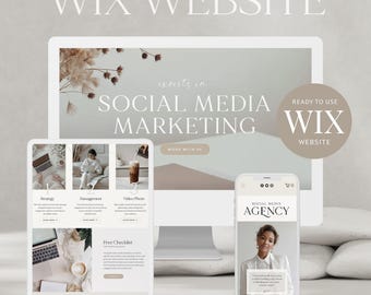 Coaching Wix Website Template Wix Website Design Wix social media manager Wix Ecommerce Wix Shop Wix Service business Wix consulting website