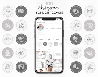 100 okładek wyróżnień na Instagram, DIY wyróżnienia na Instagramie, Neutralne wyróżnienia historii, edytowalne wyróżnienia na Instagramie, podstawowe okładki na Instagramie Canva