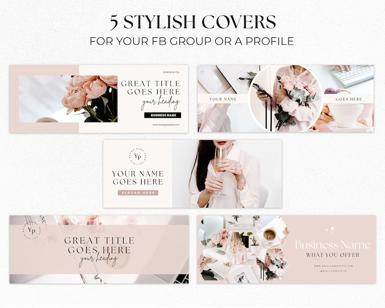 Facebook Templates, Facebook Timeline Cover Template, Facebook Post Templates, Social media templates small business, Facebook ads