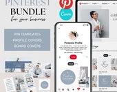 Editable Pinterest Pin Templates Pinterest Canva Template for Bloggers & Small Business Viral Pins Pinterest Pin Post Idea Pins