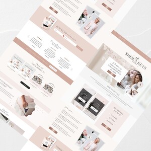 Coaching Business Template Bundle Online business All in One Bundle Wix Website Template Canva website Branding Kit Coach Marketing Template