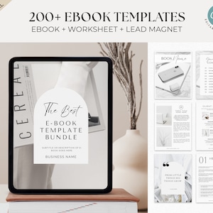 Canva eBook Template Course WorkBook Template How to Create e-Book Lead Magnets Workbooks Coaching Template e Book Template Canva Minimalist