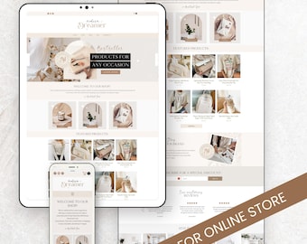 Wix website Template Ecommerce Boutique Wix design Wix theme Luxury online store Jewellery store E-commerce website Online shop Wix