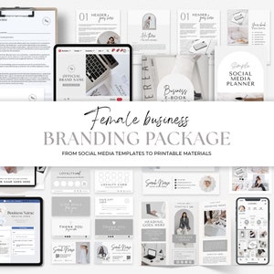 1000 Branding Package Templates Branding Kit Templates DIY Branding Kit Social Media Branding Template Instagram Bundle Business Marketing