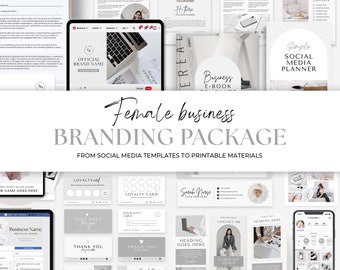 1000 Branding Package Templates Branding Kit Templates DIY Branding Kit Social Media Branding Template Instagram Bundle Business Marketing