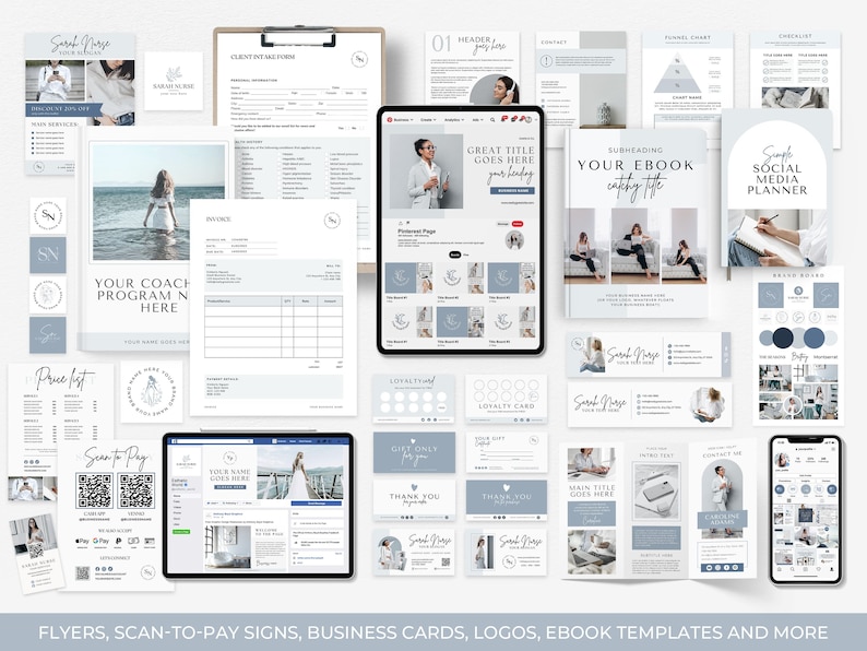 Branding Package Business Templates Canva DIY Branding Kit Instagram Bundle Branding Design Template Social media Canva Template Bundle