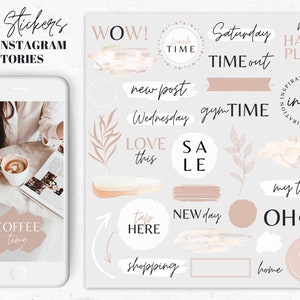 Canva Instagram-mallar | Instagram-mallpaket | Canva-mallkit | Instagram-varumärkesbyggandekit | Canva Blogger-mallneutral bild 4