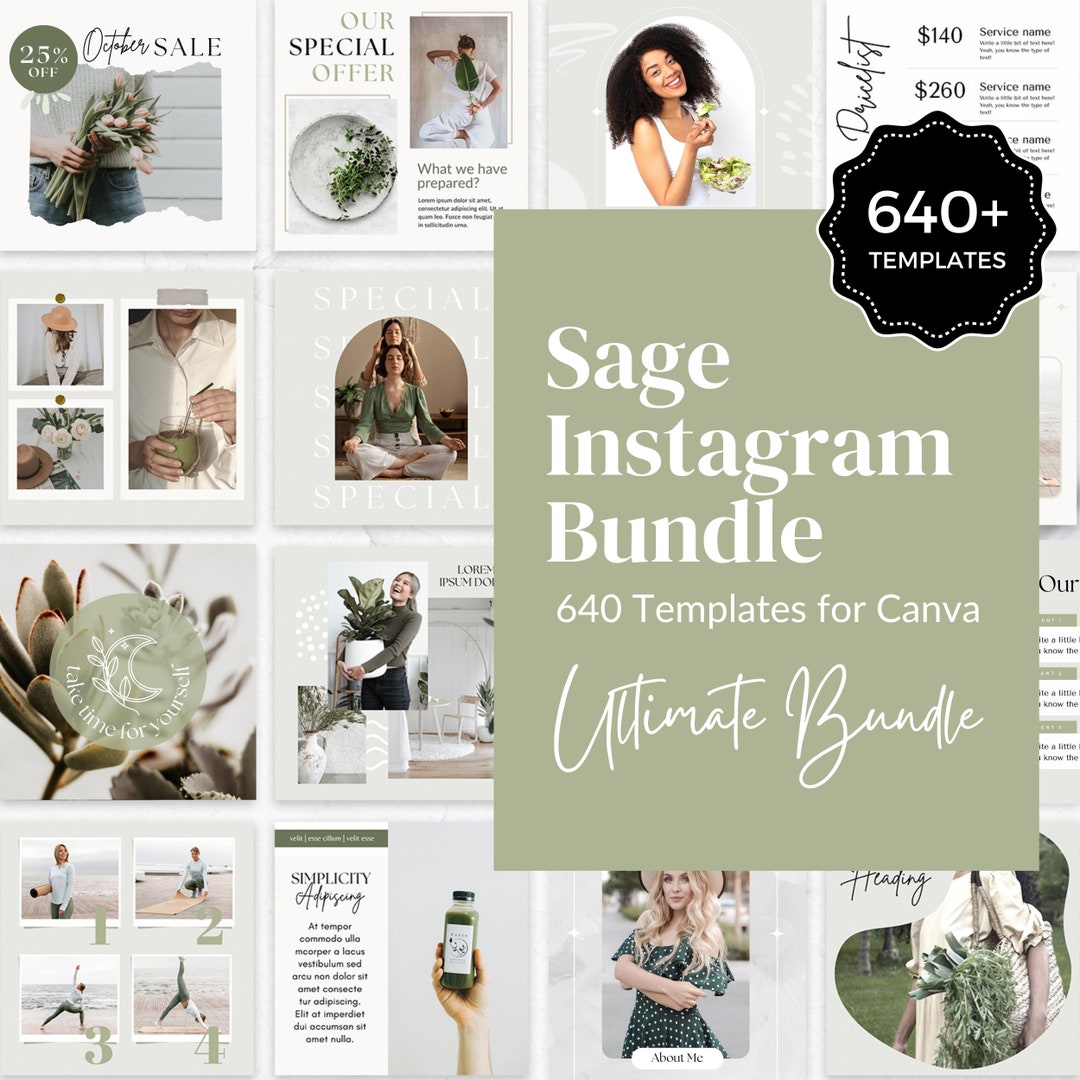 Green Instagram Templates for Coach Health Coach Instagram Posts and ...