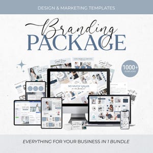Branding Package Business Templates Canva DIY Branding Kit Instagram Bundle Branding Design Template Social media Canva Template Bundle