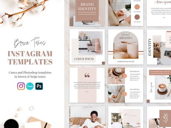 Instagram carousel design Canva