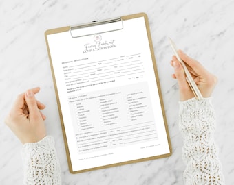 Facial Treatment Forms, Editable Esthetician Templates, Printable Skincare Consent Forms, Beauty Salon Forms, Facial Consultation Form