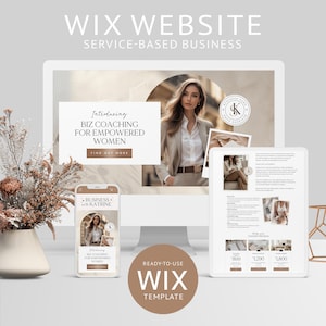 Wix Website Template Social Media Manager Agency Small Business Coach Website Modern Minimalist Website Wix Template Wix Web Design Coaching