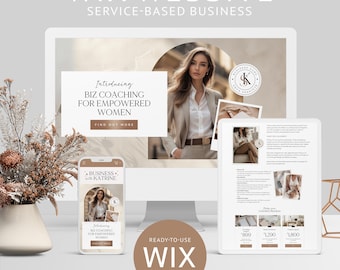 Wix Website Template Social Media Manager Agency Small Business Coach Website Modern Minimalist Website Wix Template Wix Web Design Coaching