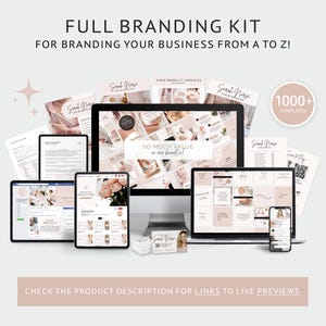 Coaching Business Template Bundle Online business All in One Bundle Wix Website Template Canva website Branding Kit Coach Marketing Template