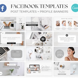 Facebook Post Templates, Facebook Timeline Cover Template, Facebook Banner, Social media template small business Facebook ads Facebook Cover