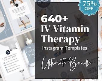 Modèles de thérapie IV Instagram Iv Drip Template Iv Hydratation Therapy Iv Vitamin Therapy Iv Hydratation Social Media Iv Infusion Canva template