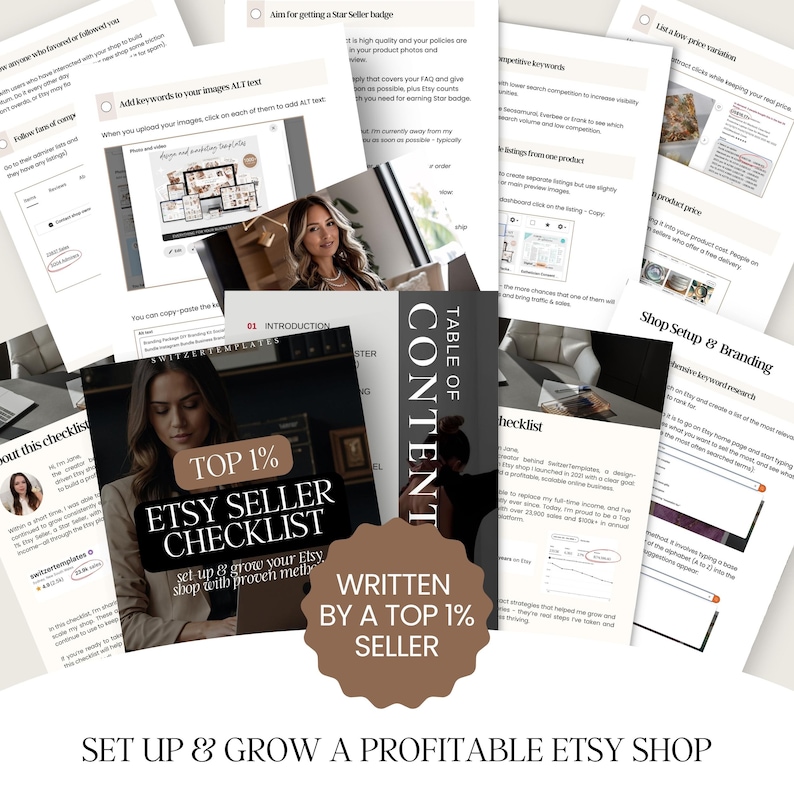 How to sell on Etsy Seller Success Guide Etsy checklist Etsy SEO ebook Etsy SEO Help Etsy SEO Guide Etsy Search Engine Optimization Handbook