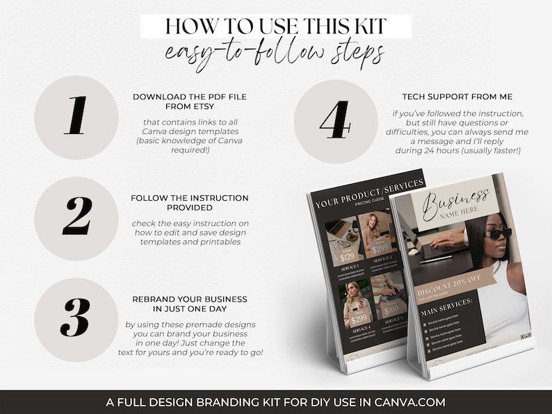 Social Media Bundle Business Marketing Template Branding Kit Social Media Post Faceless Marketing Branding Package Coach Instagram Template