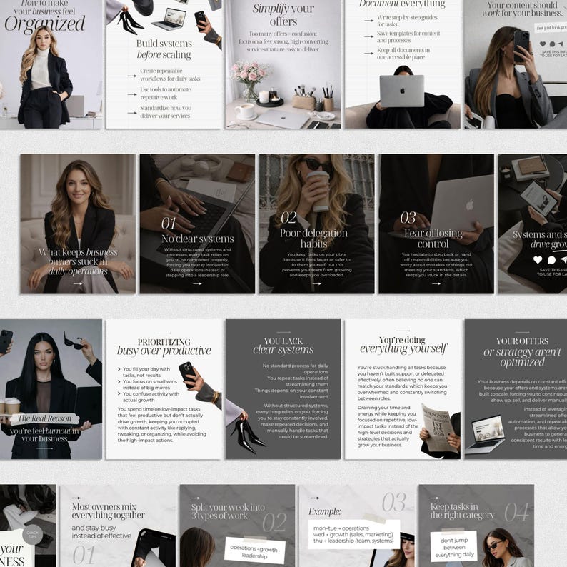 Instagram Carousel Templates Business coach Financial expert Content Creators Social media agency Carousel post Viral IG Trendy Instagram