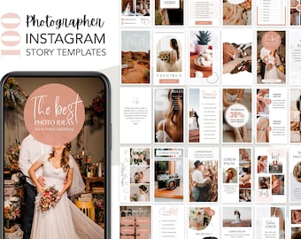Instagram Story Template Photographer, photographer instagram template, photographer instagram stories, wedding photography stories, canva