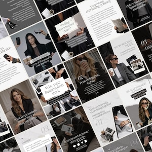 Instagram Carousel Templates Business coach Financial expert Content Creators Social media agency Carousel post Viral IG Trendy Instagram