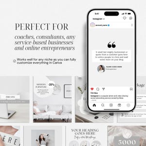 Branding Kit Templates Digital Marketer Personal Brand Kit Business Coach Posts Business templates Branding Package Social Media Bundle