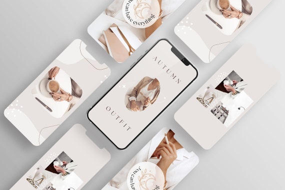 Boho Instagram Reel Covers, Ladyboss Templates for Canva (PDF)