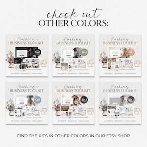 Coaching Business Website Template All in One Bundle Wix Website Template Canva website Branding Kit Coach Marketing Template Wix design image 11