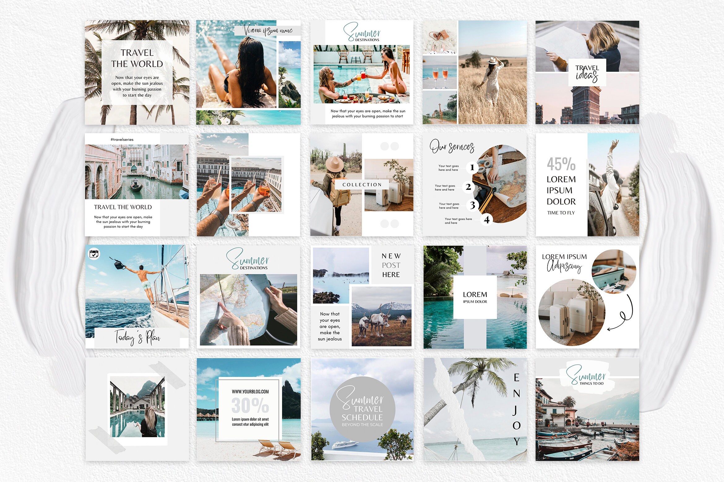 320 Travel Instagram Templates, Travel Agent Instagram Posts, Stories ...