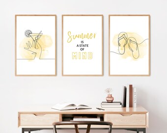 Summer Wall Art | Etsy
